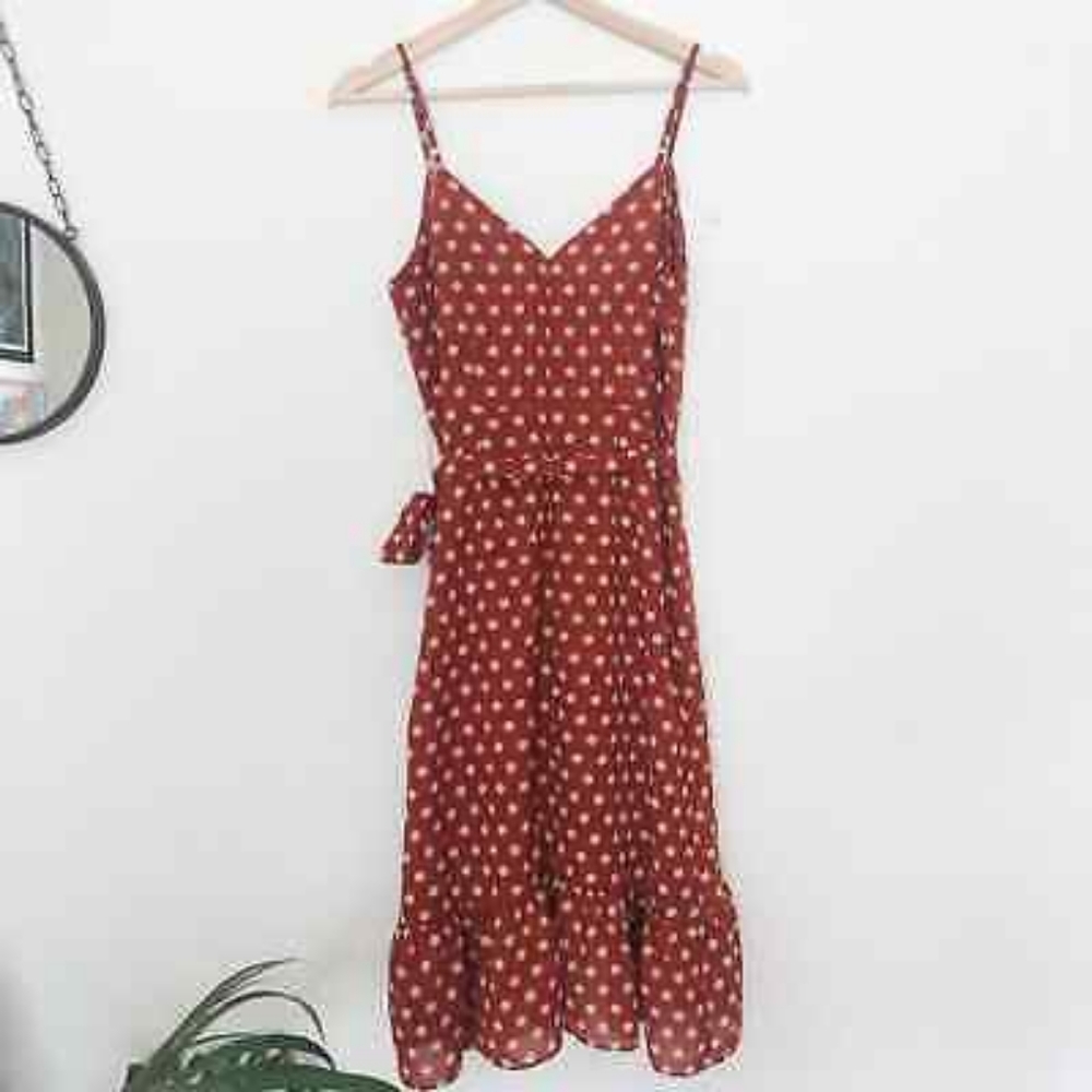 J.O.A. Ruffled Midi Wrap Dress - Picture 7 of 10